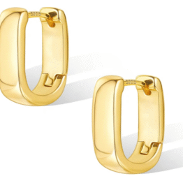 925 Sterling Silver Earrings Small Chunky Silver Earrings for Women Trendy #OWK012